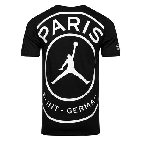 nike t shirt jordan x psg schwarz weiß limited edition